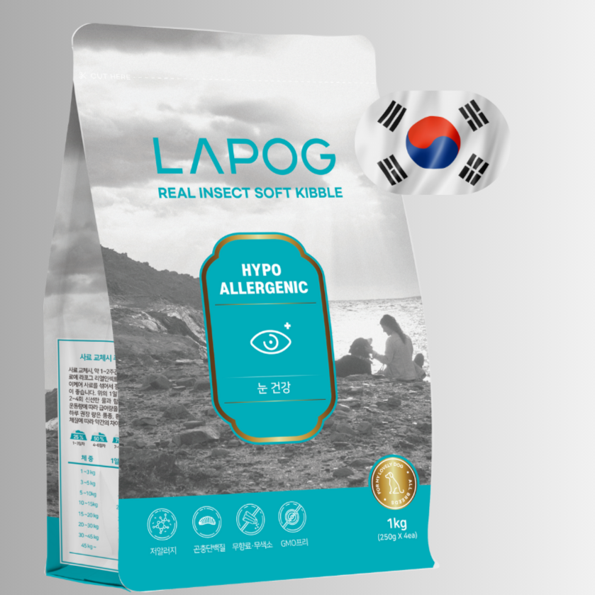 LAPOG Hypoallergenic Insect Soft Kibble (Eye Care), 1kg