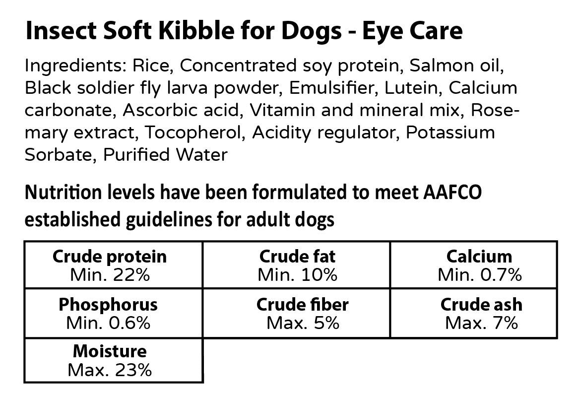 LAPOG Hypoallergenic Insect Soft Kibble (Eye Care), 1kg
