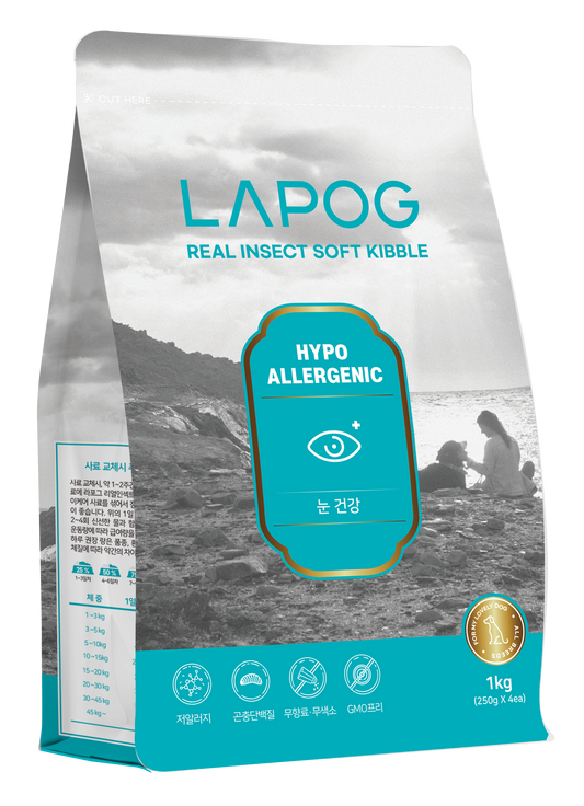 LAPOG Hypoallergenic Insect Soft Kibble (Eye Care), 1kg